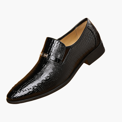 Herr Elegant Loafer Skor – Formell och Vardagsstil, Slip-on med Modern Design