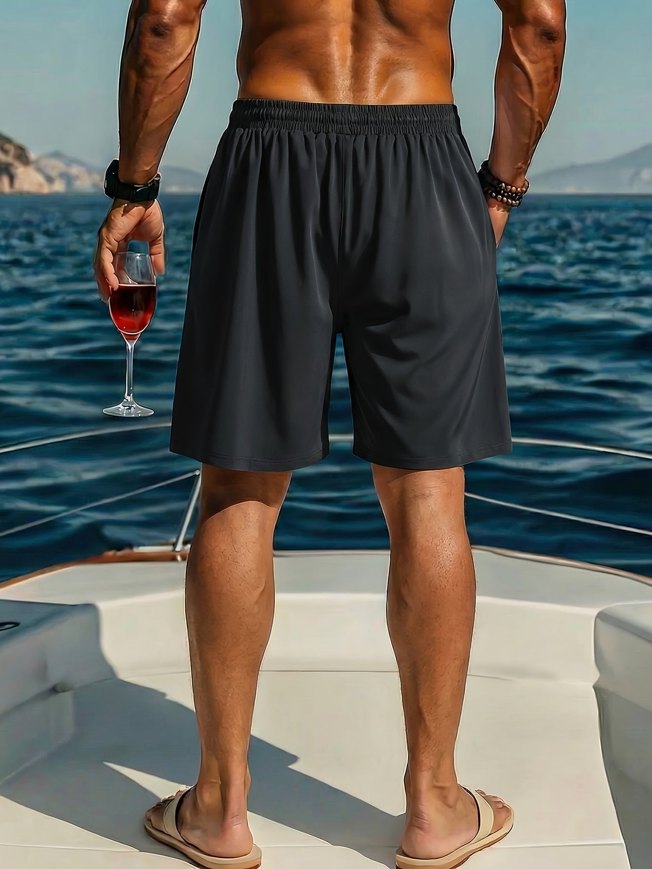 Herr Sportiga Bermuda Shorts – Modern Stil för Sommar och Avslappnad Användning