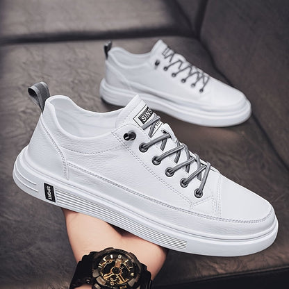 Herr Sneakers Låga Sportiga Vardagsskor Modern Streetstil