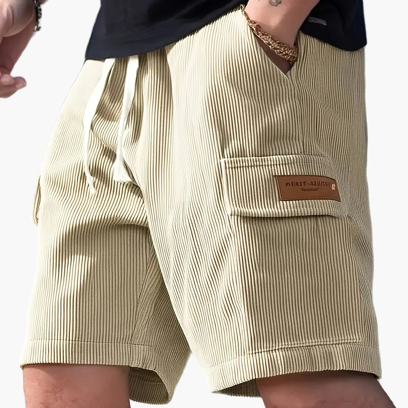 Herrshorts med avslappnad passform och fickdetalj – Perfekta för vardag och fritid