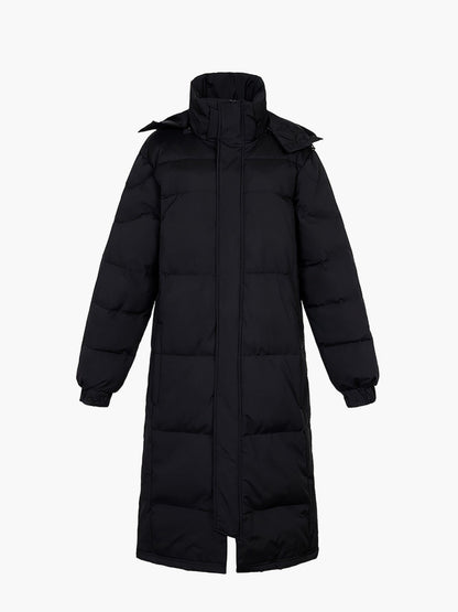 Herr Lång Dunstil Parkas Vinterjacka – Elegant Varm Ytterplagg för Vardagsbruk