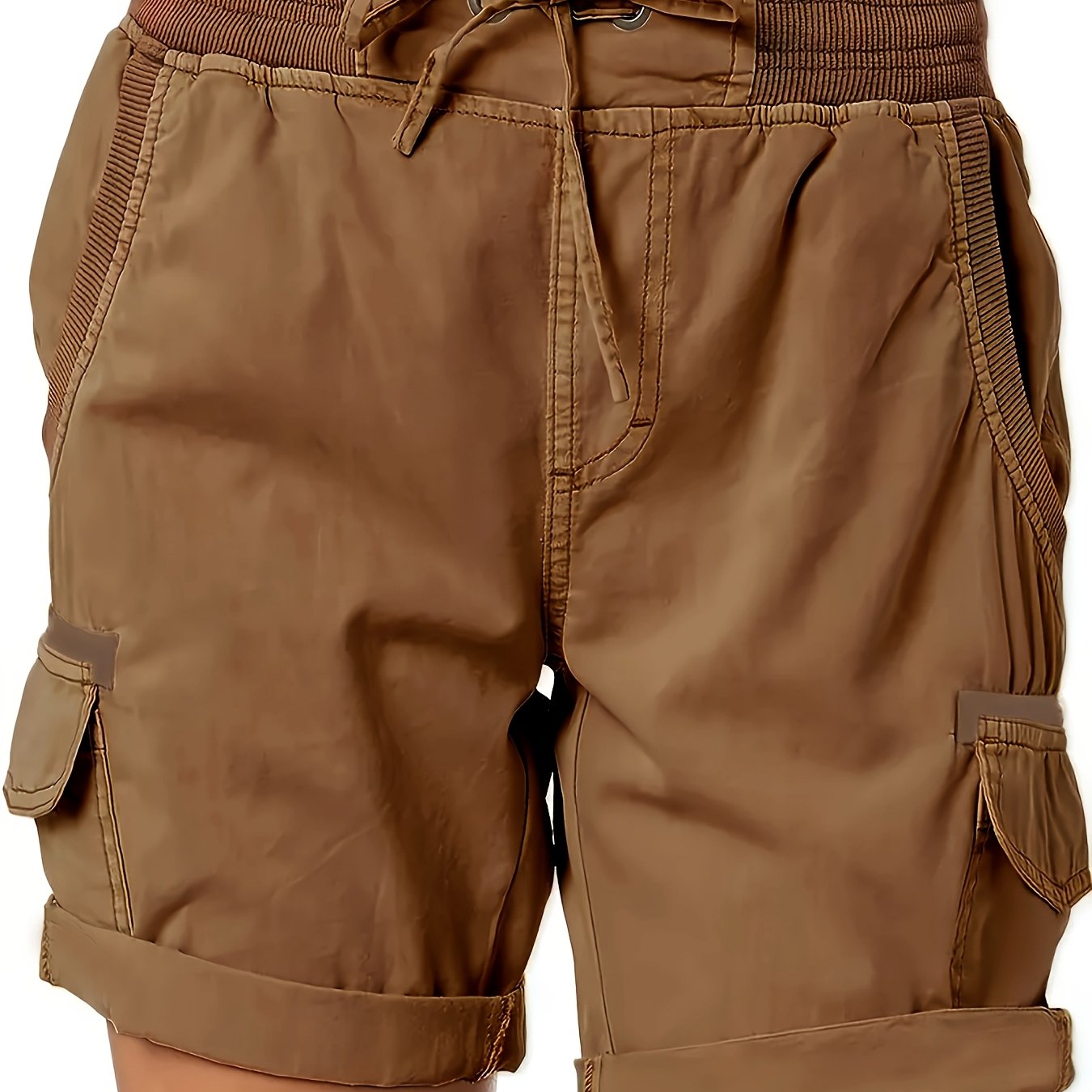 Damers avslappnade cargoshorts med knytband – perfekta för vardagsbruk och sommarutflykter