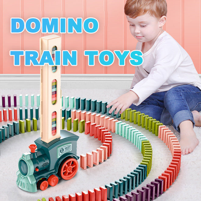 Domino Tågleksak för Barn – Automatisk Dominorad, Utbildningsleksak