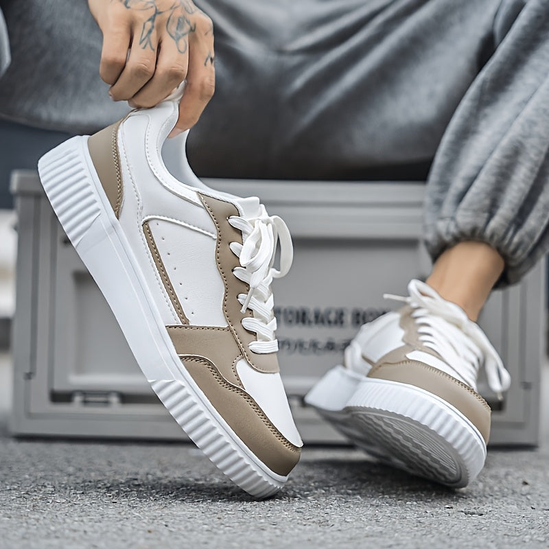 Herr Sneakers Låg Modell Modern Streetstil Vardag