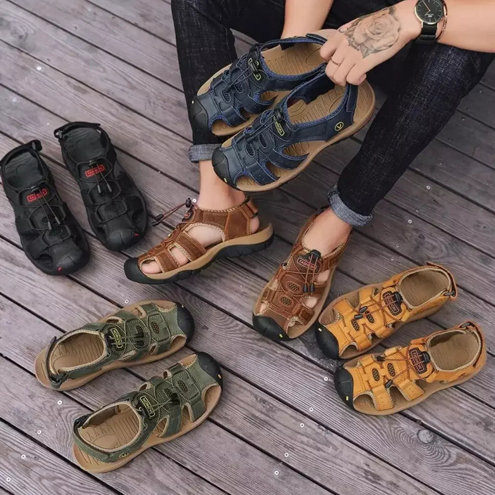 Herrsandaler Sport Outdoor – Vattentåliga och Ortopediska Sandaler för Vandring och Fritid