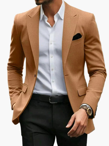 Herr Blazer Kavaj Slim Fit Elegant Affärslook Fest & Kontor