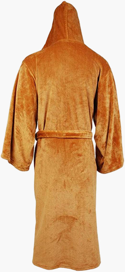 Herrarnas Star Wars-inspirerad badrock med huva – Perfekt för cosplay och avkoppling