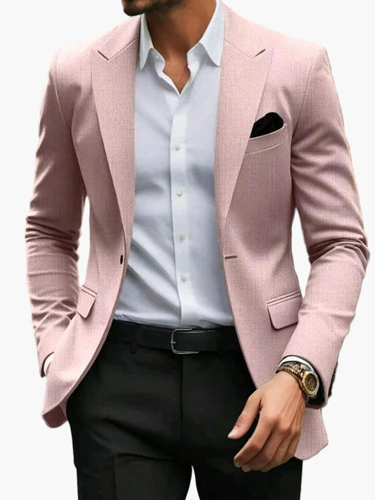 Herr Blazer Kavaj Slim Fit Elegant Affärslook Fest & Kontor