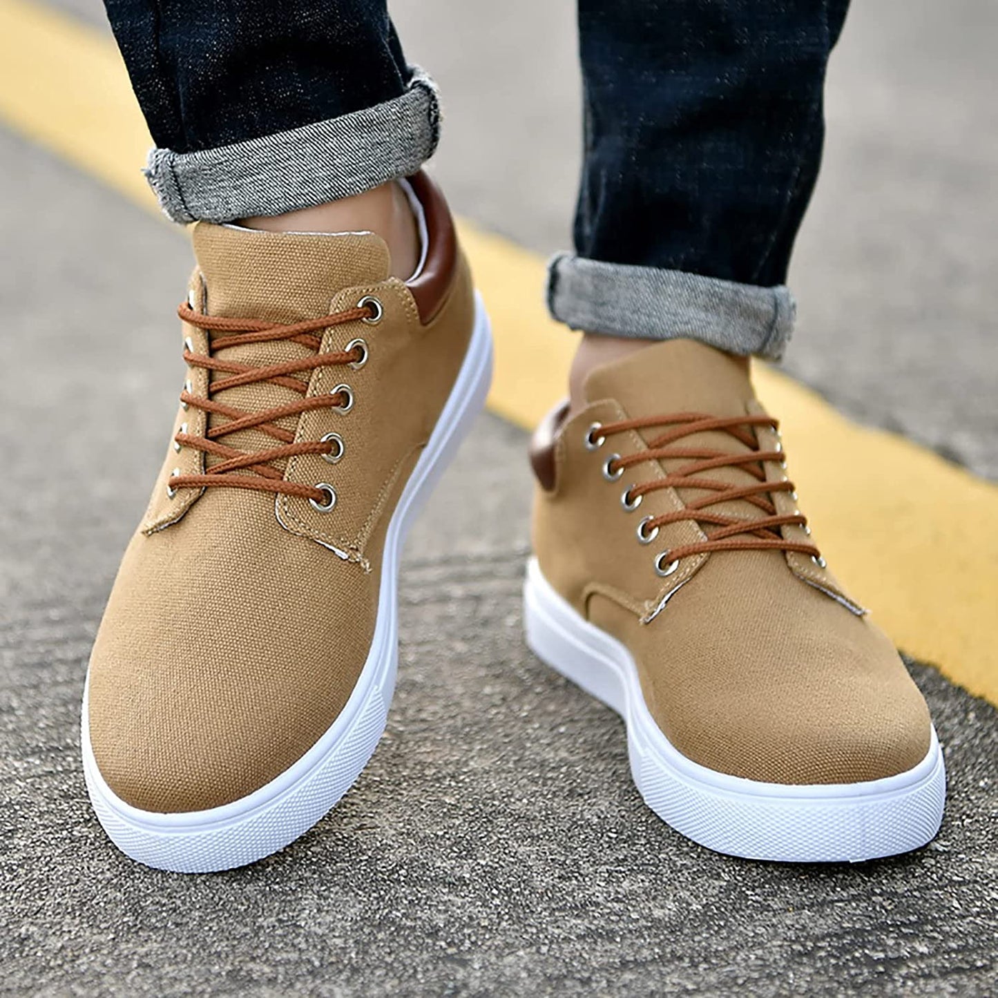 Herr Sneakers Klassisk Stil Bekväma Allround Skor