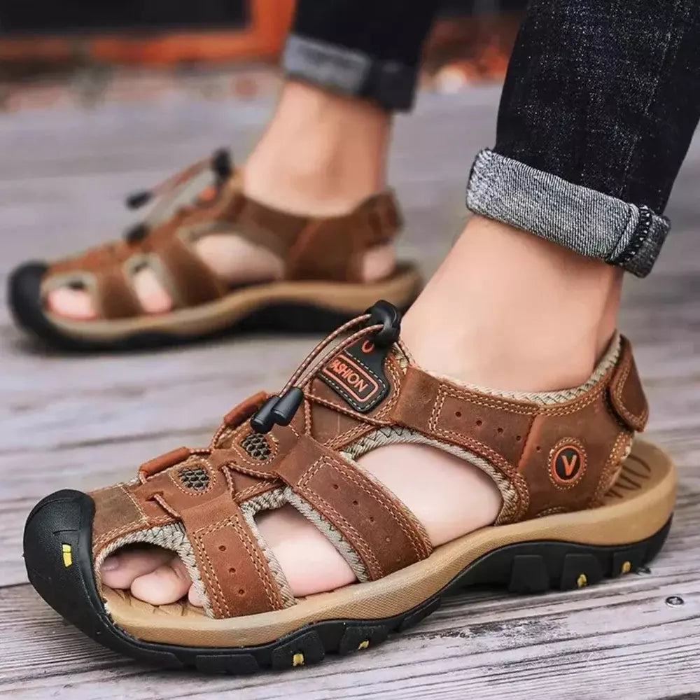 Herrsandaler Sport Outdoor – Vattentåliga och Ortopediska Sandaler för Vandring och Fritid
