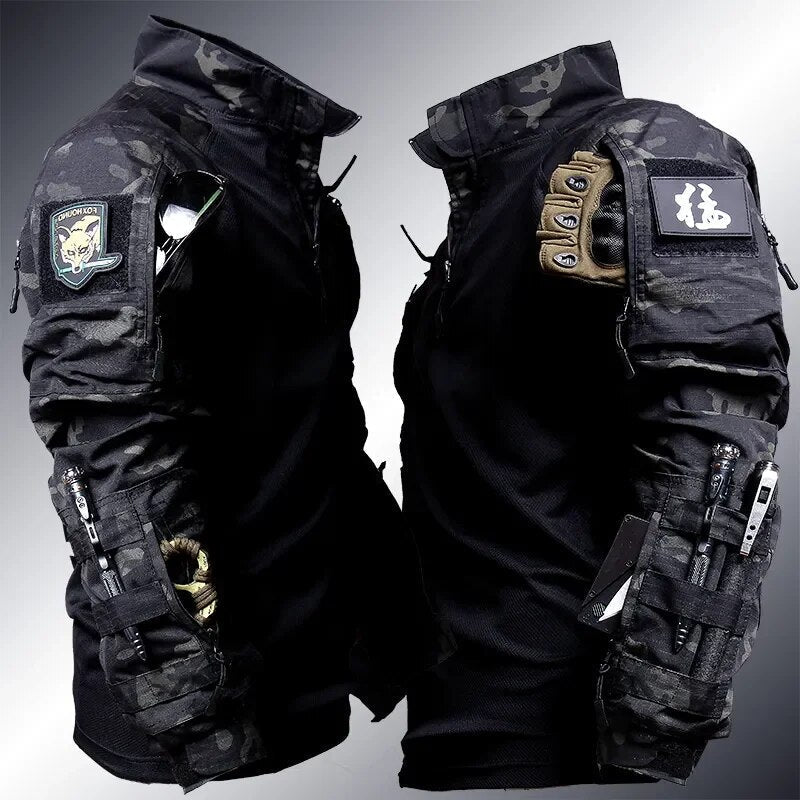 Herr Tactical Set – Taktisk Uniform för Män, Funktionell och Vattentålig för Outdoor och Arbete