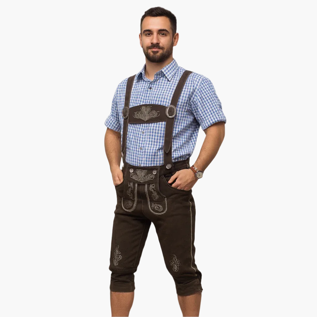 Herr Lederhosen – Traditionell bayersk folkdräkt för Oktoberfest och fest