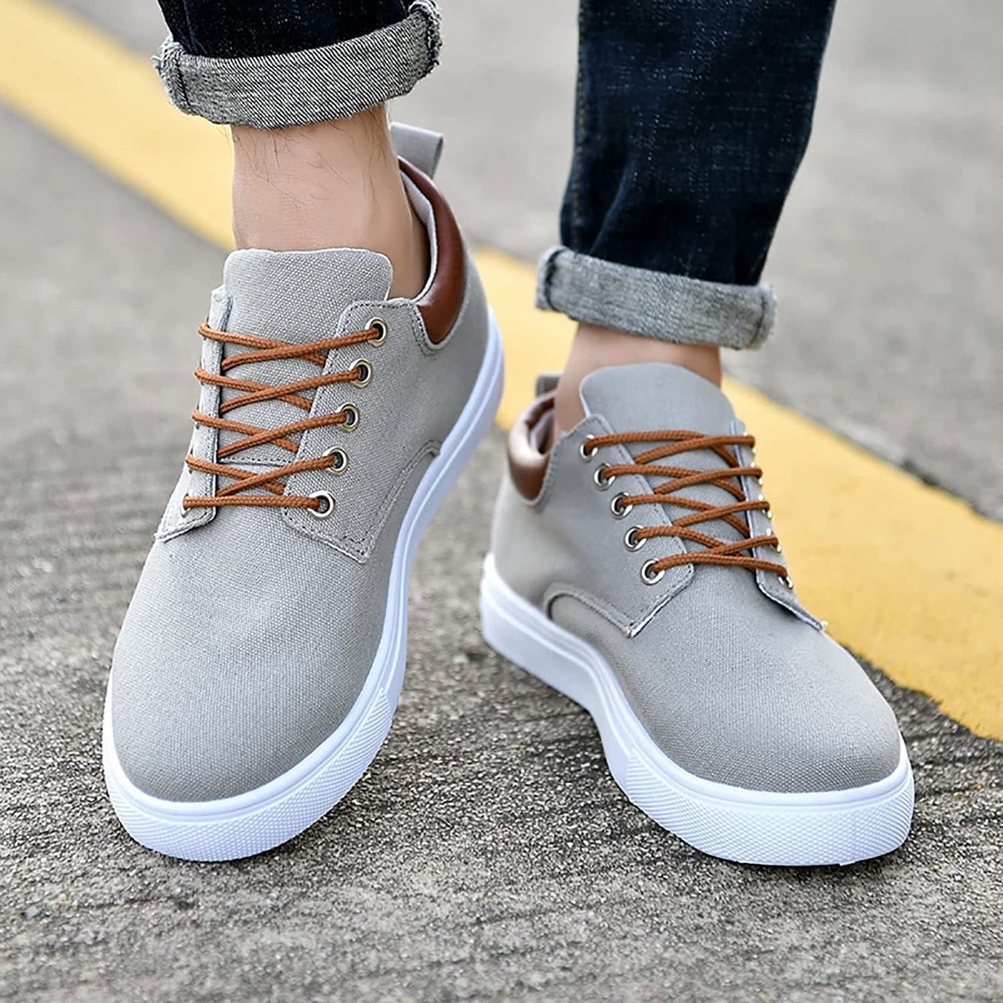 Herr Sneakers Klassisk Stil Bekväma Allround Skor