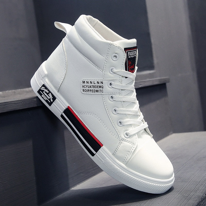 Herr Sneakers Höga Streetwear Sneakers för Höst och Vinter