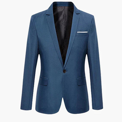 Herr Slim Fit Kavaj – Modern Stil för Fest, Kontor och Vardag