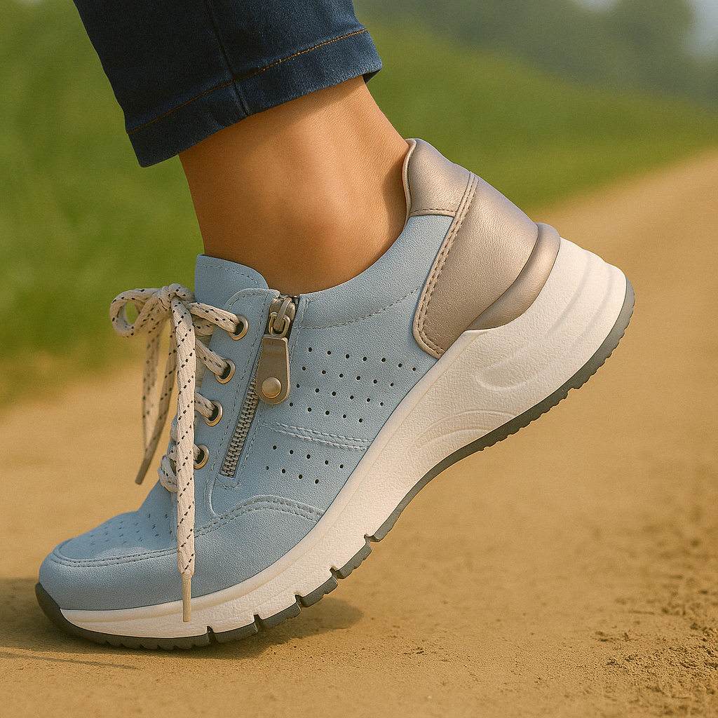 Dam Sneakers Sportiga Vardagsskor med Ortopedisk Komfort