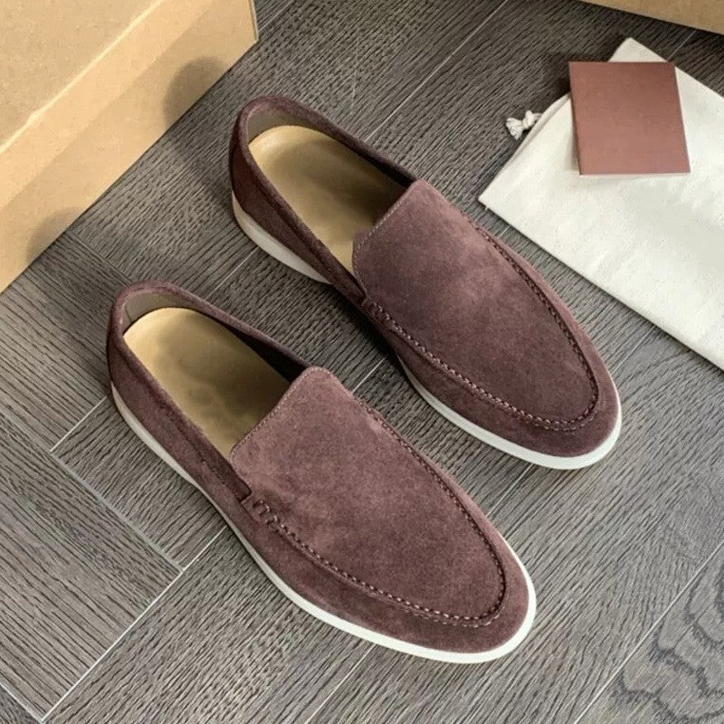 Herrloafers Klassisk Slip-on Stil för Kontor och Fritid