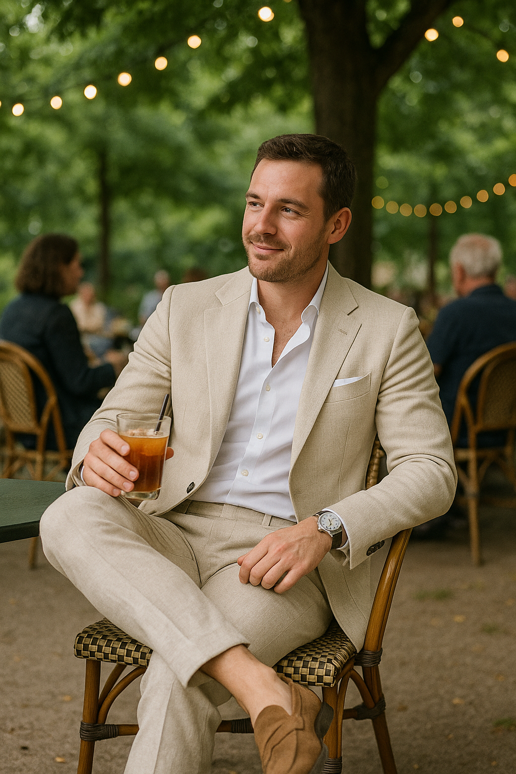 Herr Slim Fit Kostym – Modern Stil för Fest och Arbete