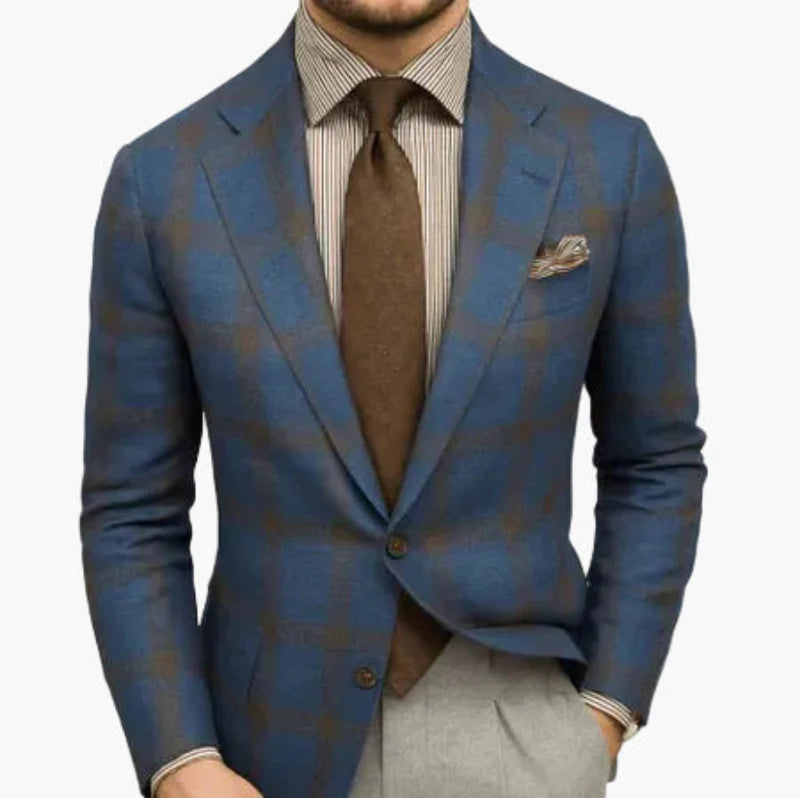 Herrkavaj – Skräddarsydd Slim Fit Blazer för Affärs- och Feststil