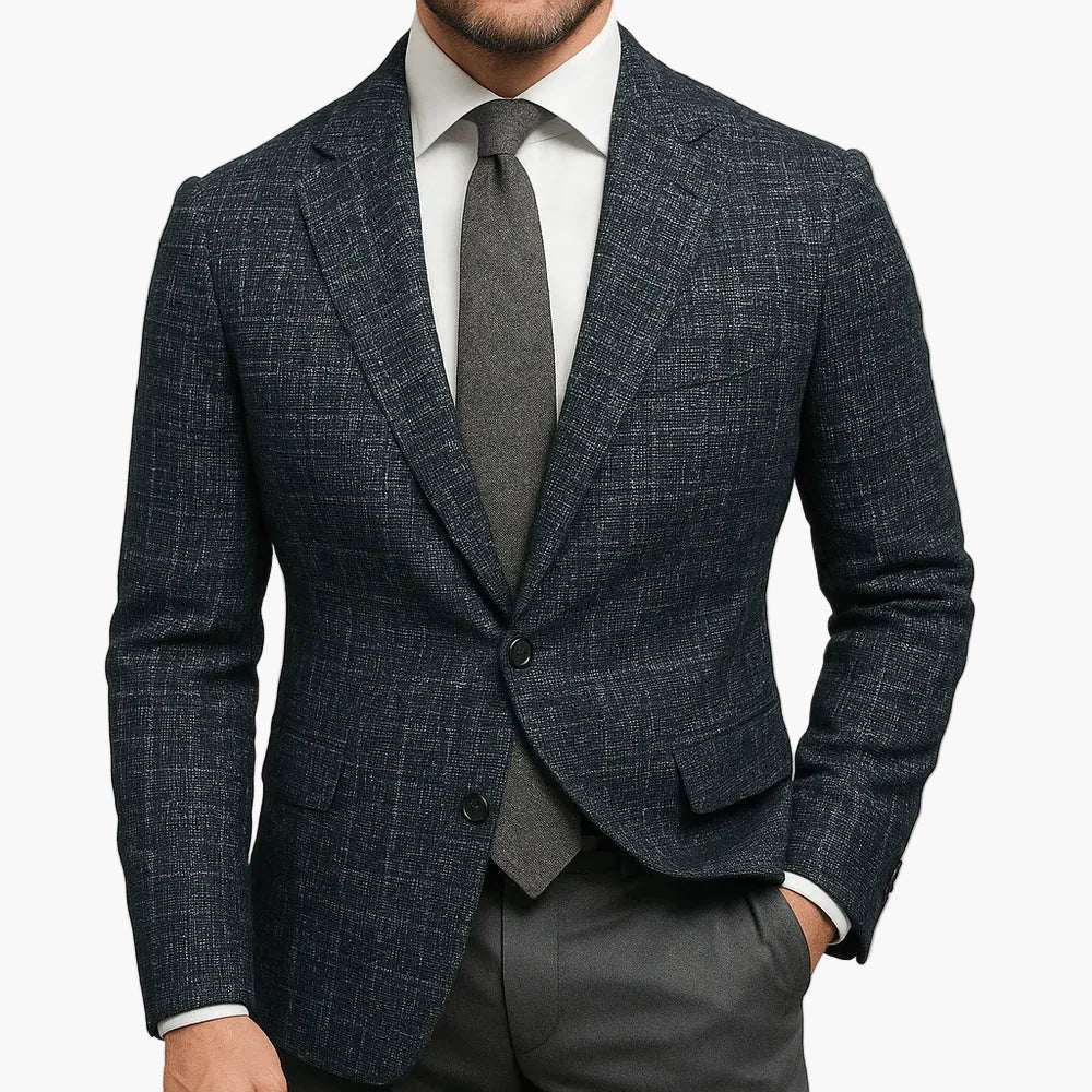 Herrkavaj – Skräddarsydd Slim Fit Blazer för Affärs- och Feststil