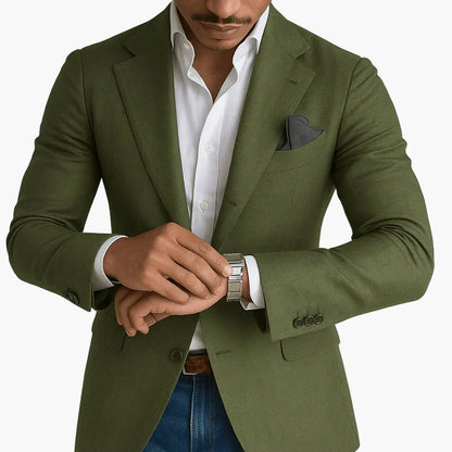 Herrkavaj – Skräddarsydd Slim Fit Blazer för Affärs- och Feststil
