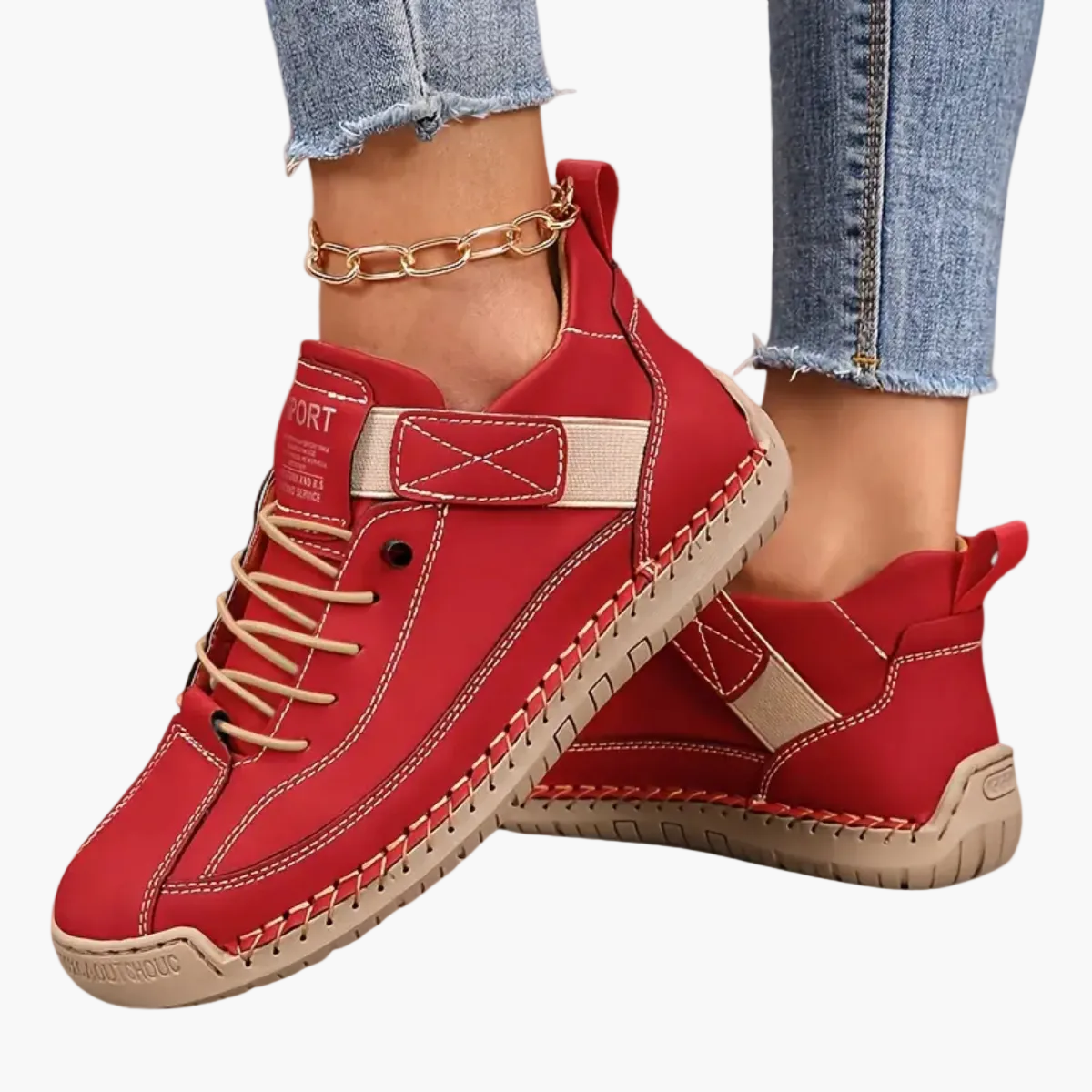 Dam Sneakers Sportig Komfort Vardagsskor med Ortopediskt Stöd och Lättviktskänsla