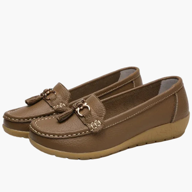 Dam loafers med tofsar – Komfortabla och stilrena vardagsskor