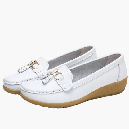 Dam loafers med tofsar – Komfortabla och stilrena vardagsskor