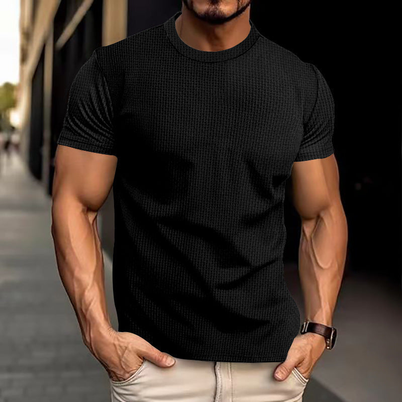 Herr T-shirt i avslappnad sportstil – Perfekt för träning och vardag