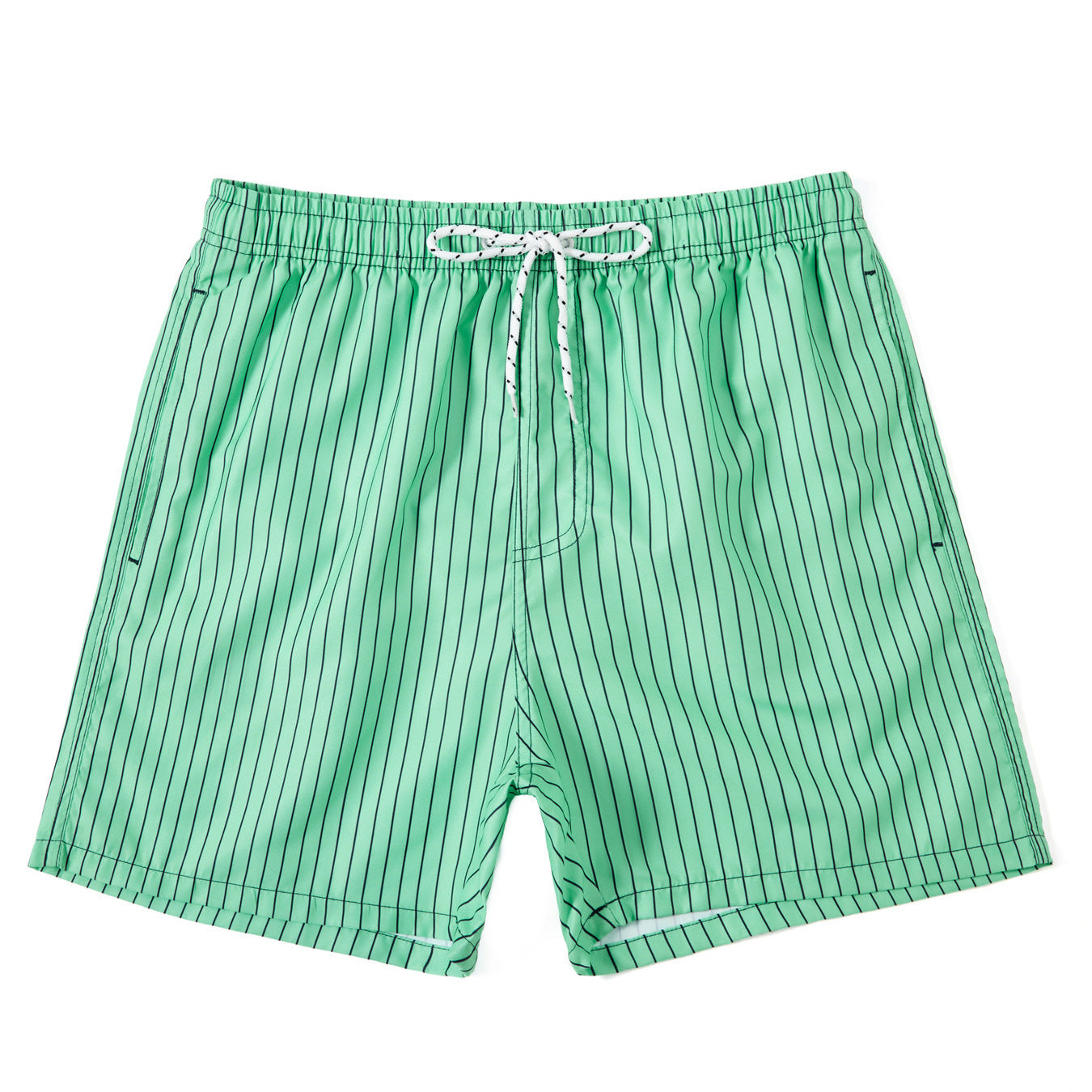 Herr Strandshorts med Smala Ränder – Lediga Badshorts för Strand och Vardag
