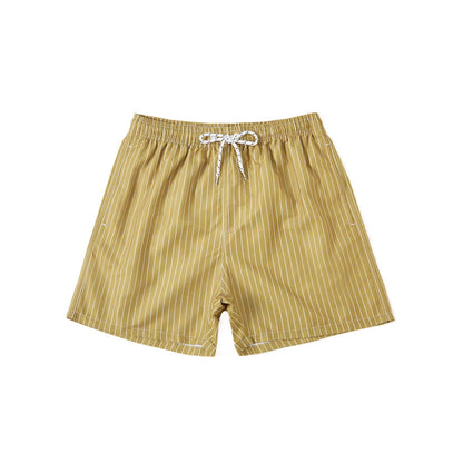 Herr Strandshorts med Smala Ränder – Lediga Badshorts för Strand och Vardag