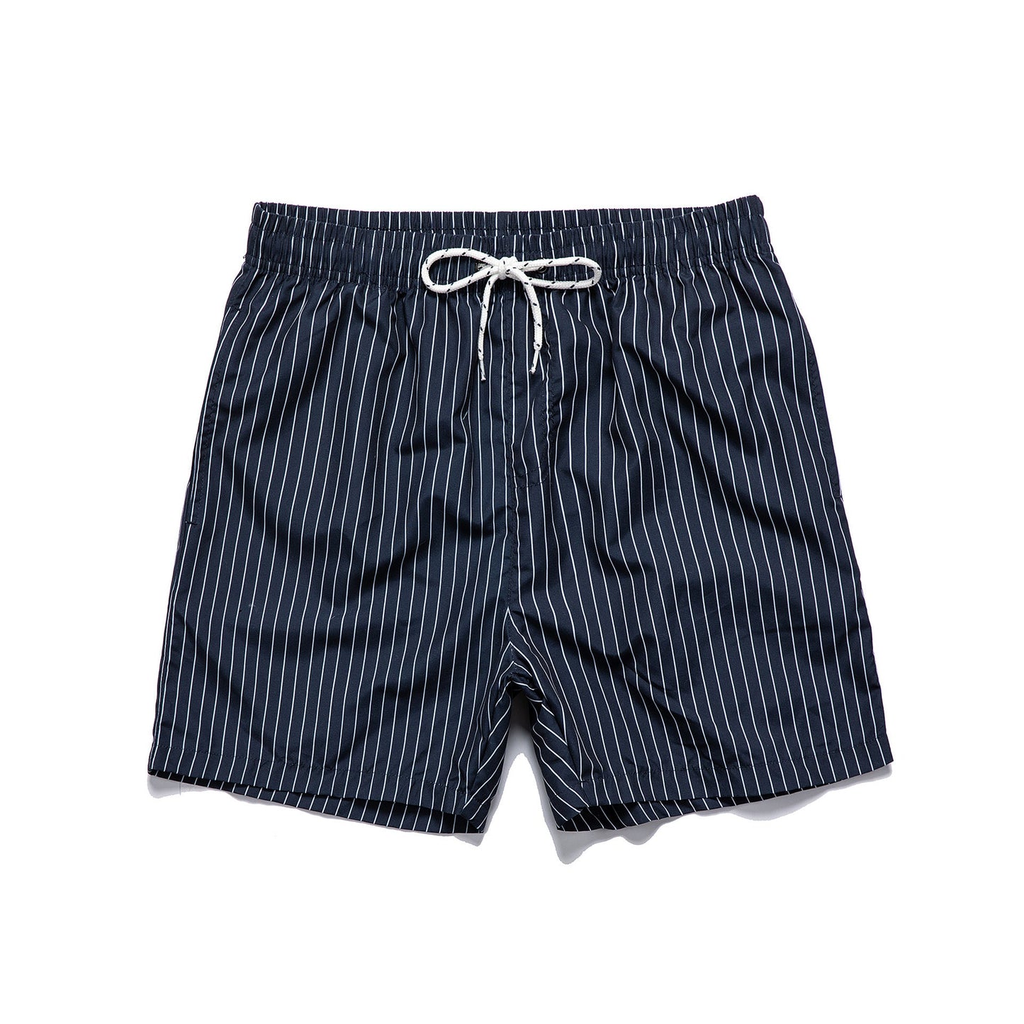 Herr Strandshorts med Smala Ränder – Lediga Badshorts för Strand och Vardag