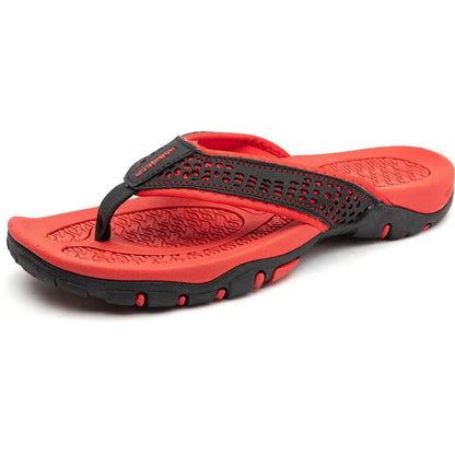 Herrsandal Flip-Flop Sport med Stötdämpning och Fotvalvsstöd – Perfekt för Strand, Promenader och Vardag