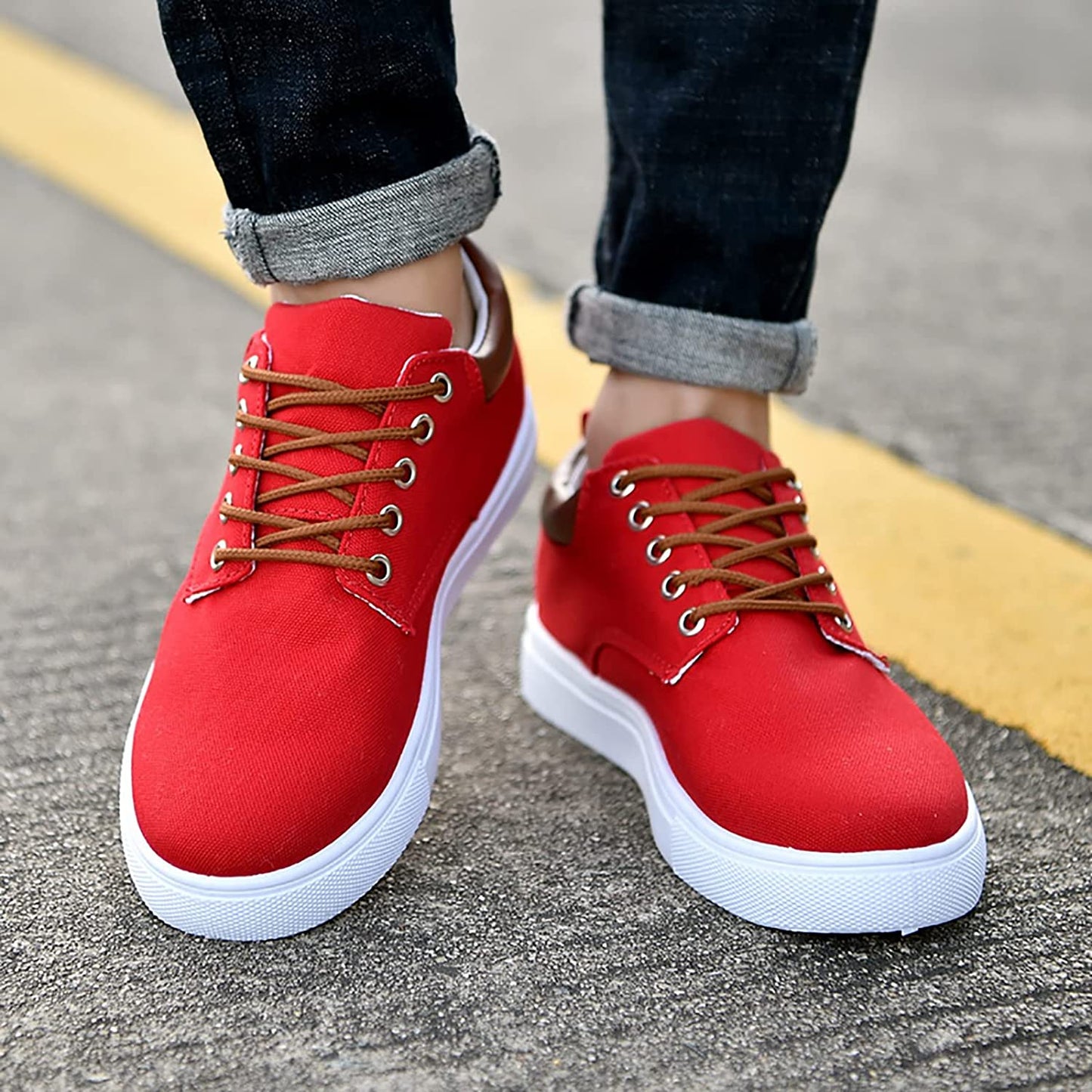 Herr Sneakers Klassisk Stil Bekväma Allround Skor