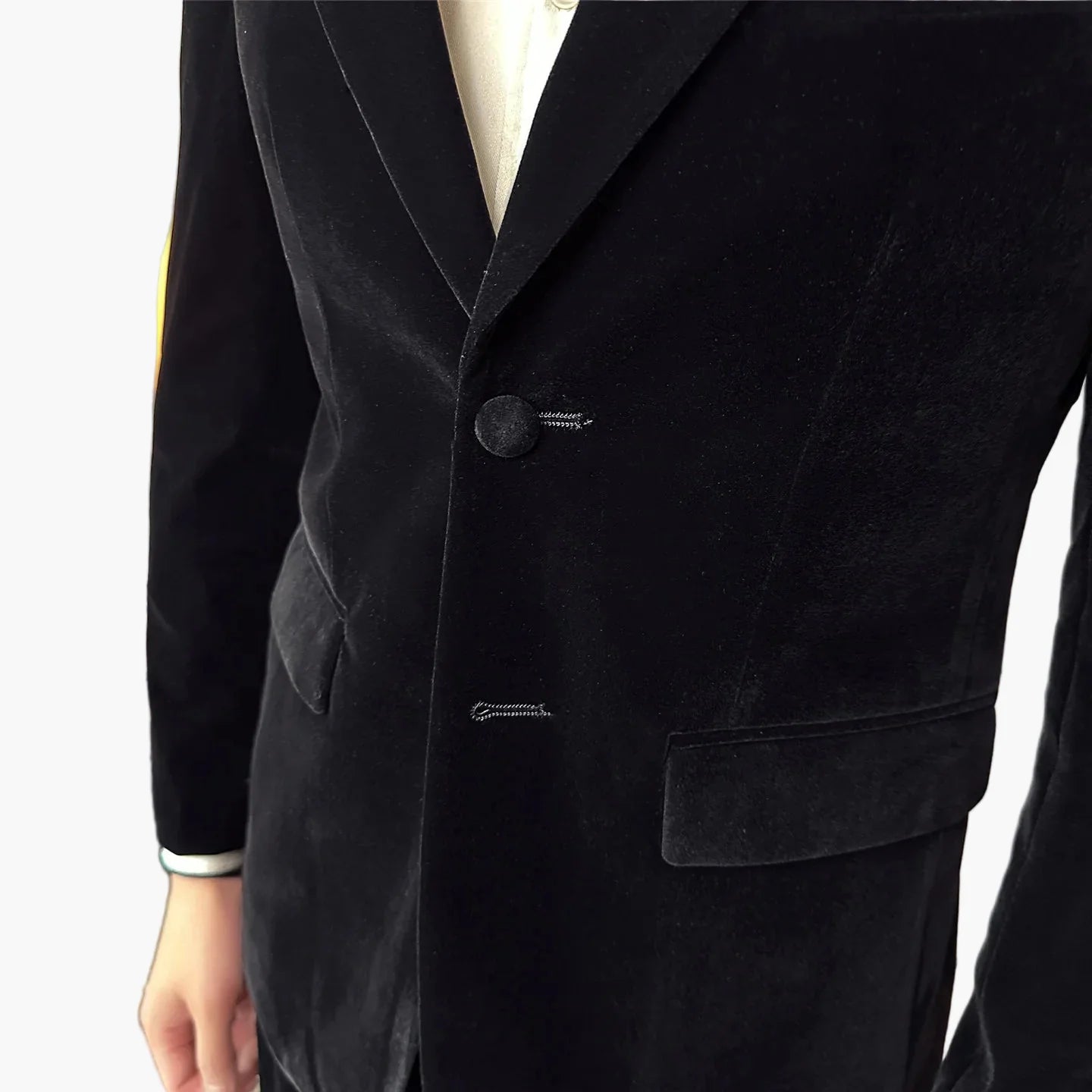 Herr Elegant Kostymkavaj för Fest och Affärsbruk – Modern Slim Fit Blazer