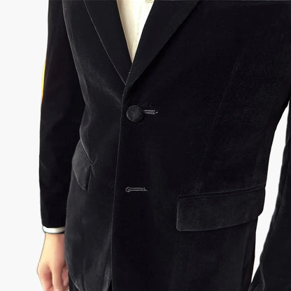 Herr Elegant Kostymkavaj för Fest och Affärsbruk – Modern Slim Fit Blazer