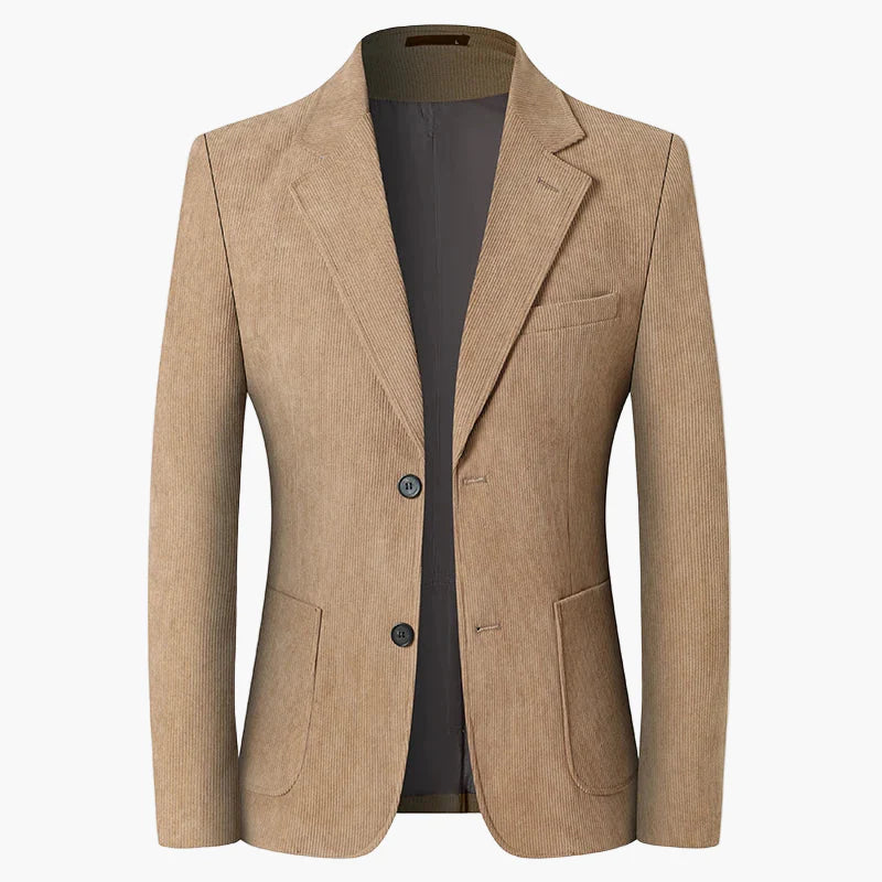 Herr Kavaj Klassisk Tvåknäppt Blazer för Affär och Vardag