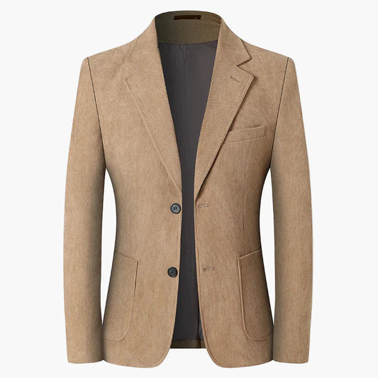 Herr Kavaj Klassisk Tvåknäppt Blazer för Affär och Vardag