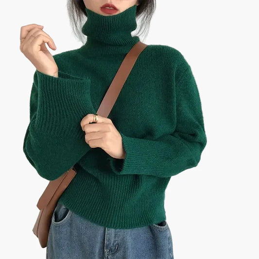 Damstickad Polotröja – Elegant Vardagsstil och Komfort