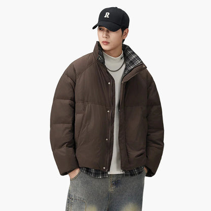 Herr Oversized Puffjacka för Vardagsbruk och Urban Stil
