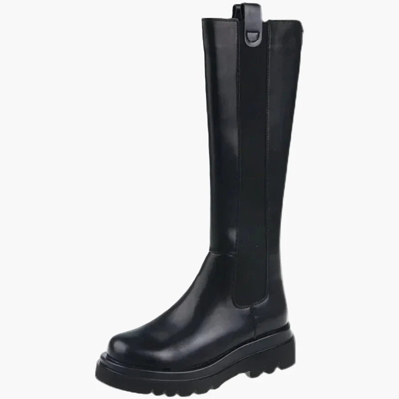 Damstövlar med Chunky Sula och Hög Komfort – Trendiga Höst- och Vinterboots