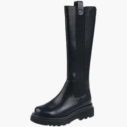 Damstövlar med Chunky Sula och Hög Komfort – Trendiga Höst- och Vinterboots