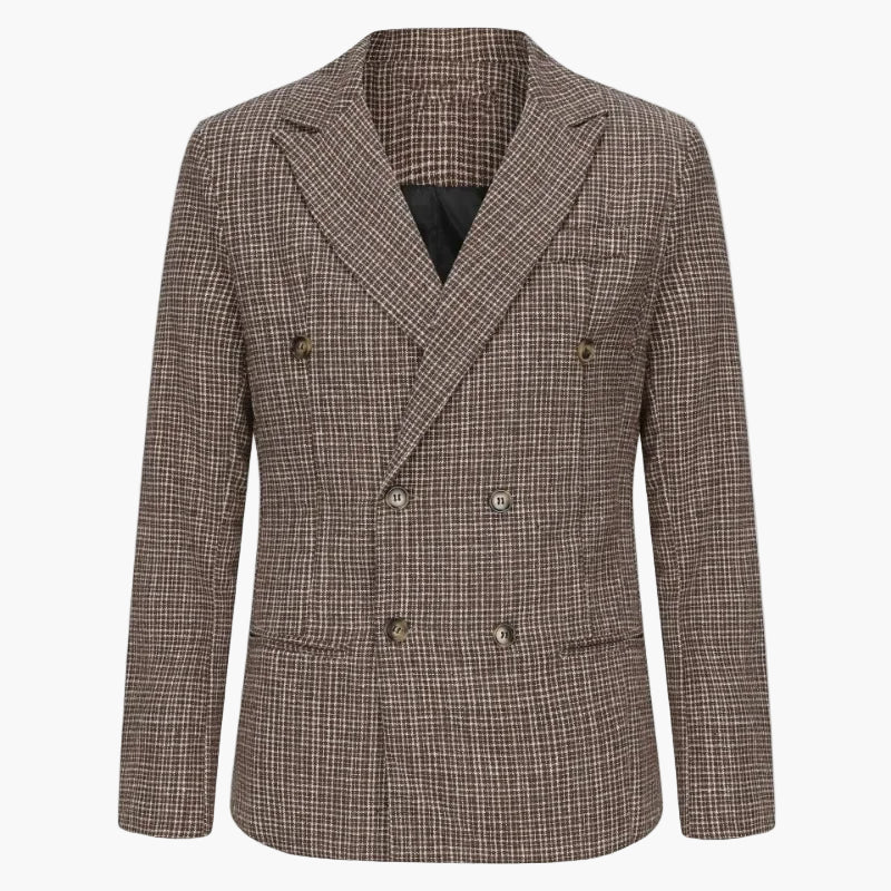 Herr Dubbelknäppt Kavaj – Elegant Stil för Affärs- och Festbruk