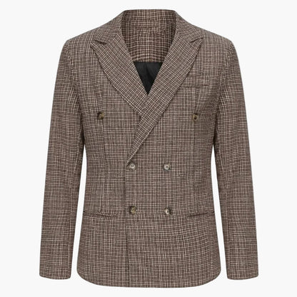 Herr Dubbelknäppt Kavaj – Elegant Stil för Affärs- och Festbruk