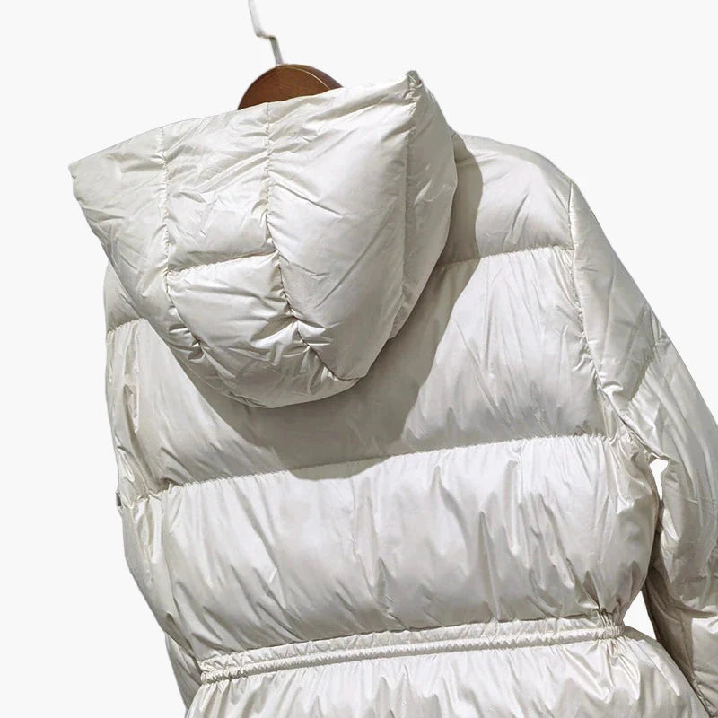 Dam Vinterjacka Puffer Med Huva För Vardag och Utomhusbruk