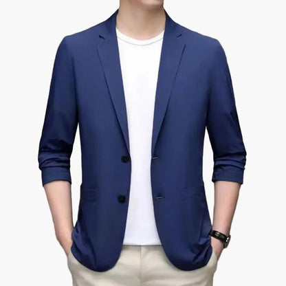 Herr Elegant Kavaj för Avslappnad och Formell Stil – Slim Fit Blazer för Vardag och Fest