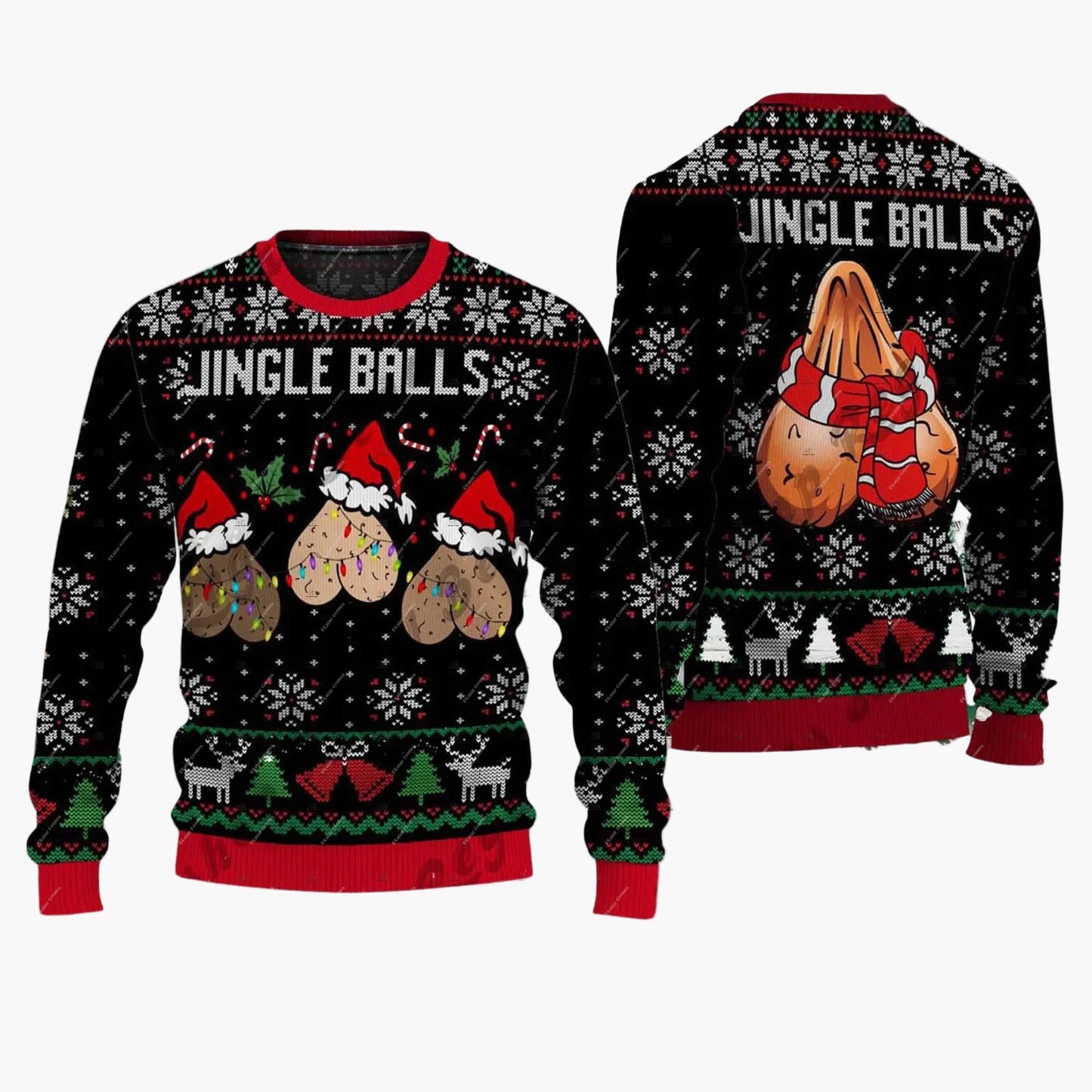 Herr Rolig Jultröja – Jingle Balls, Fultröja för Julfest