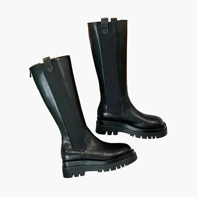 Damstövlar med Chunky Sula och Hög Komfort – Trendiga Höst- och Vinterboots