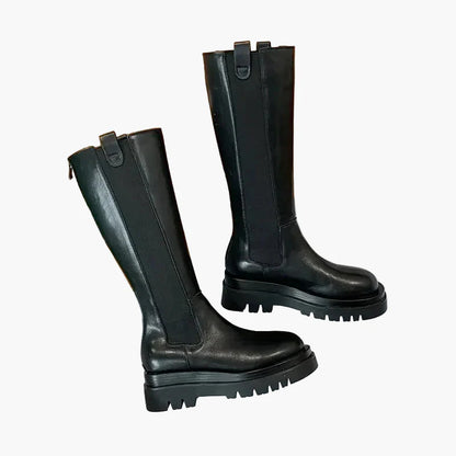 Damstövlar med Chunky Sula och Hög Komfort – Trendiga Höst- och Vinterboots