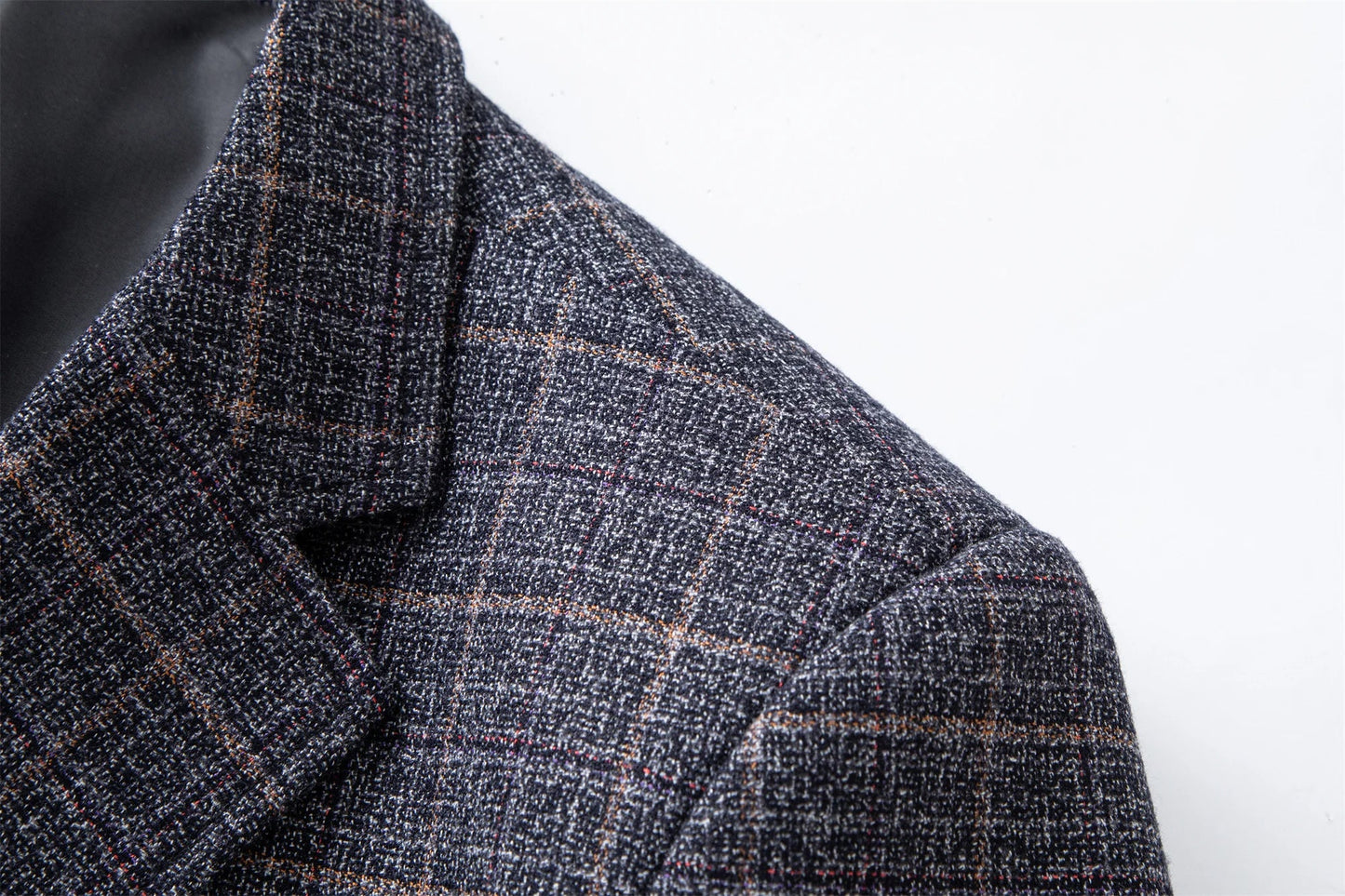 Herr Kavaj Modern Rutig Business & Casual Blazer för Kontor och Fest